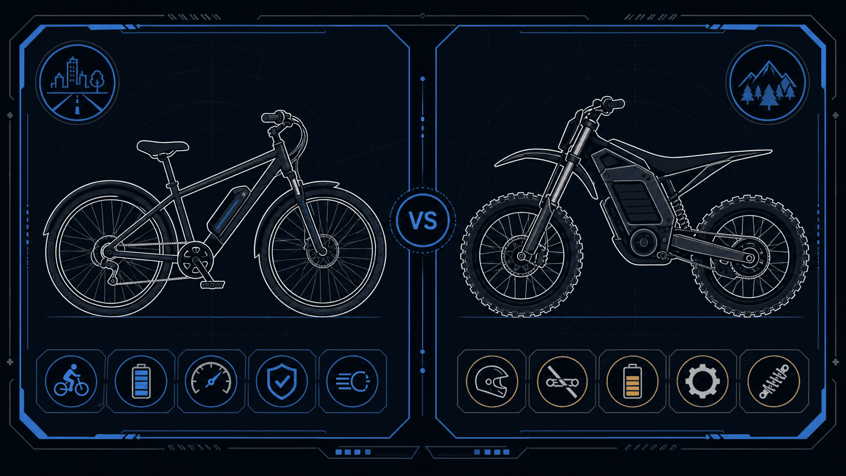 Electric bicycle vs electric dirt bike legal classification